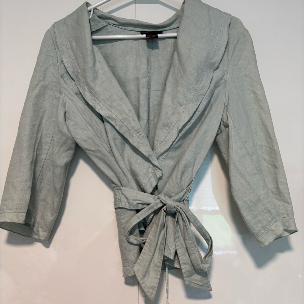 Grace Elements Light Gray Linen Top